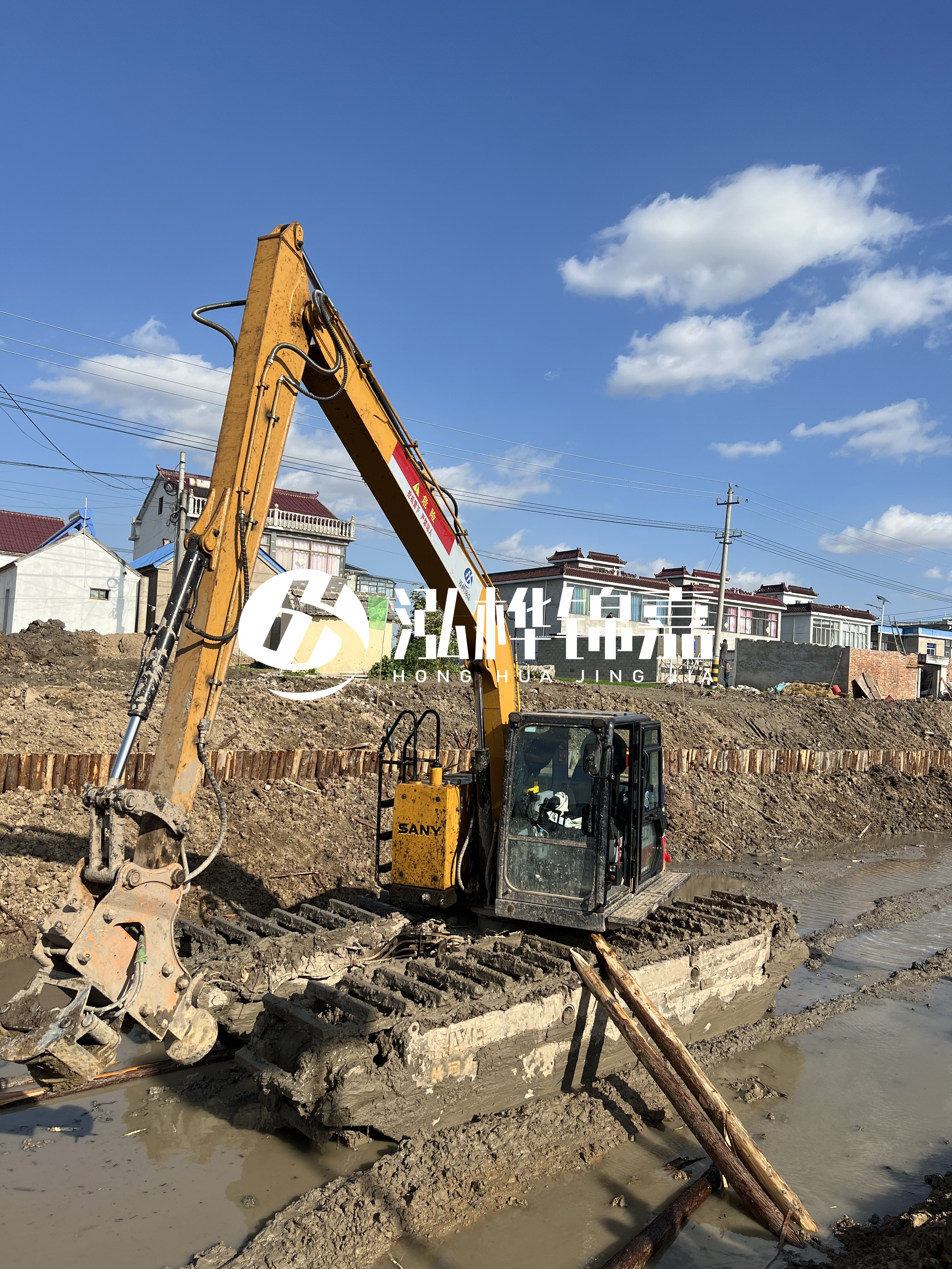 汕頭松木樁源頭廠家-河道護坡打樁對河岸保護有何作用？